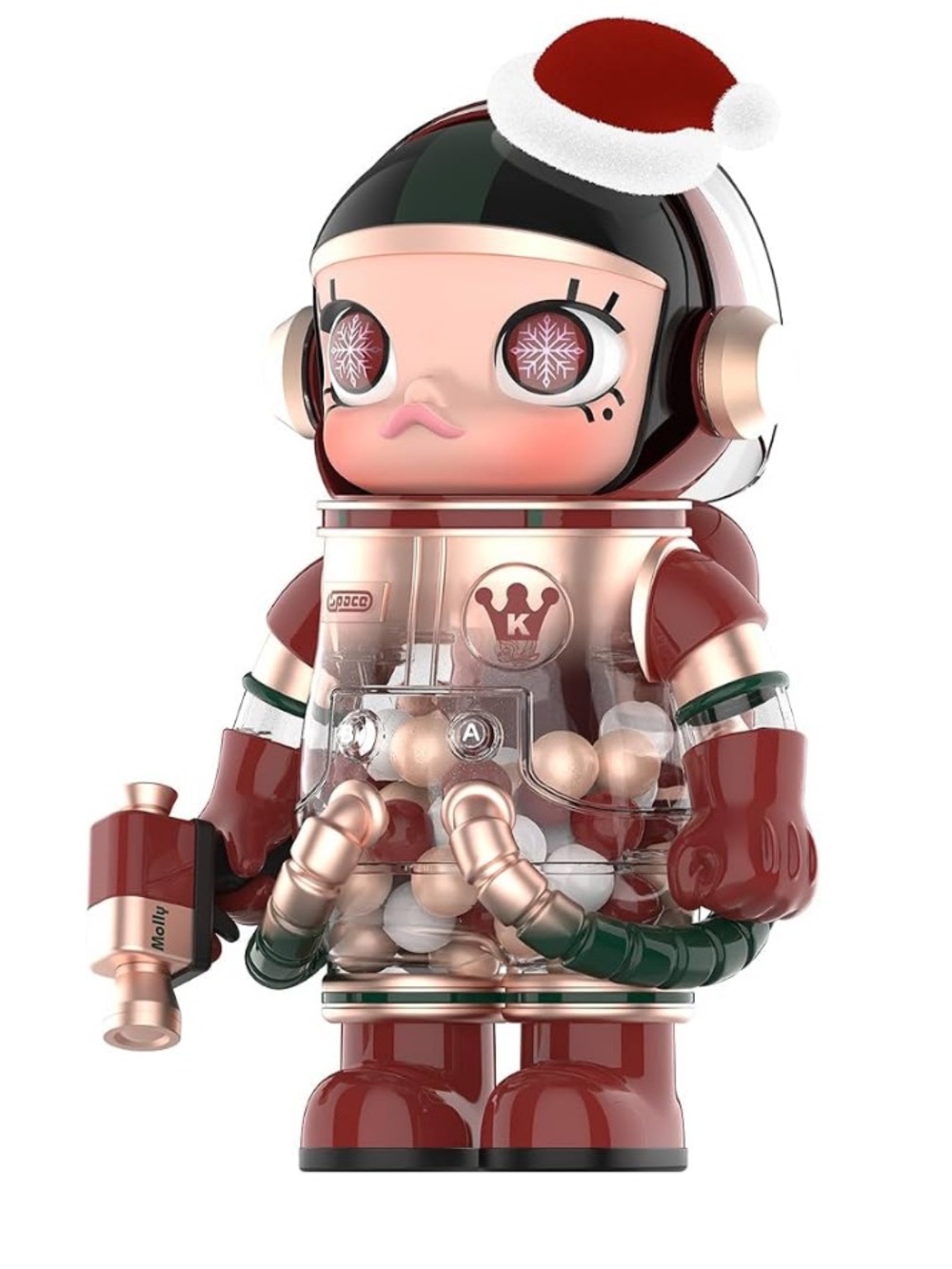 Limited Edition POP MART MEGA Space Molly 400% Christmas Edition 2024 Collectibl
